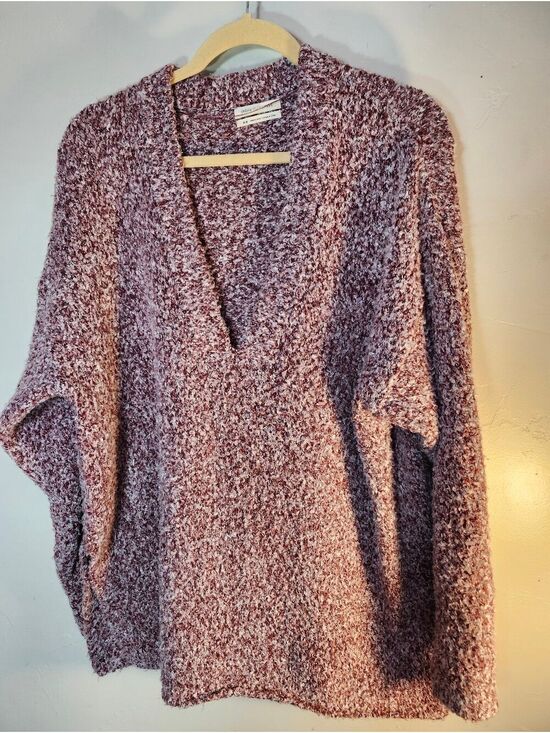 Urban Outfitters Sweaters - Urban Outfitters Marled Mauve V-Neck Sweater